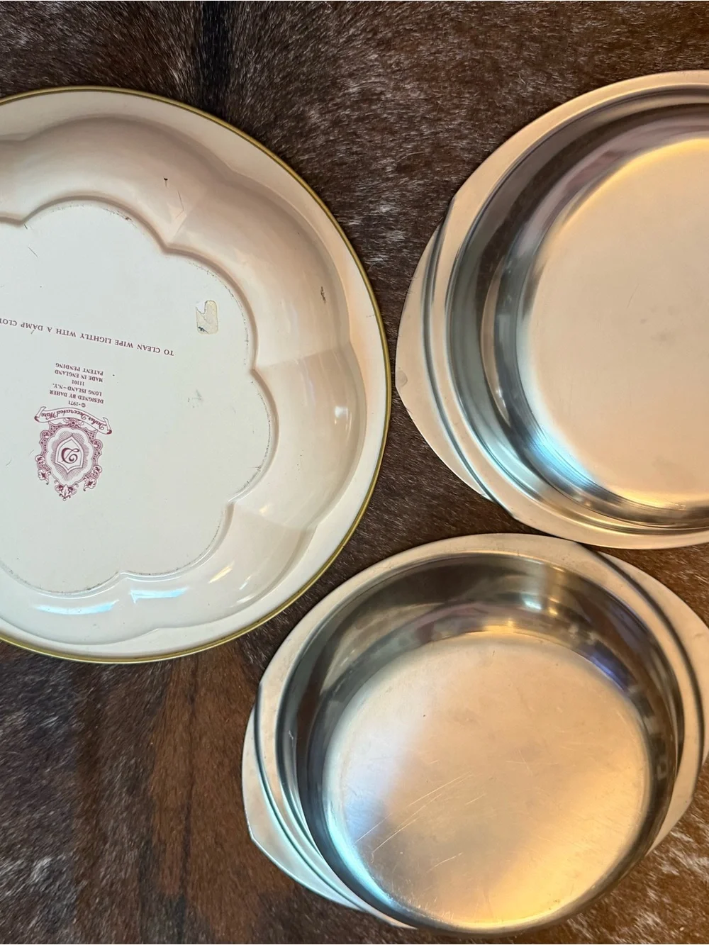 Royal Albert Floral Gold and Cream Decorative Bowl